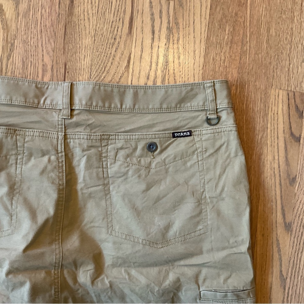 PRANA Breahe Chino Shorts Sz 38 Standard Fit Brown Stretch 9” Inseam Khaki Hike - Picture 5 of 13